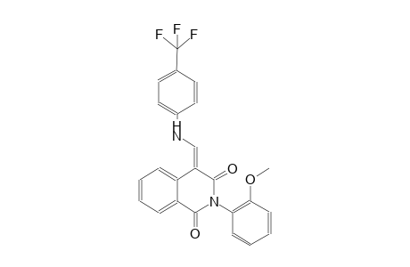 1,3(2H,4H)-isoquinolinedione, 2-(2-methoxyphenyl)-4-[[[4-(trifluoromethyl)phenyl]amino]methylene]-, (4E)-
