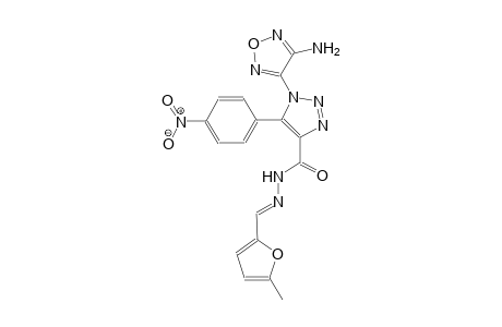 1-(4-amino-1,2,5-oxadiazol-3-yl)-N'-[(E)-(5-methyl-2-furyl)methylidene]-5-(4-nitrophenyl)-1H-1,2,3-triazole-4-carbohydrazide