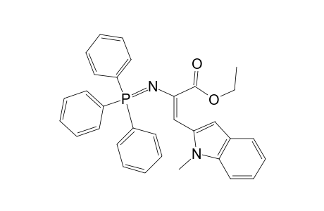 2-Propenoic acid, 3-(1-methyl-1H-indol-2-yl)-2-[(triphenylphosphoranylidene)amino]-, ethyl ester