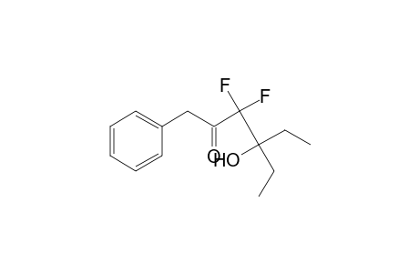 4-Ethyl-3,3-difluoro-4-hydroxy-1-phenyl-2-hexanone
