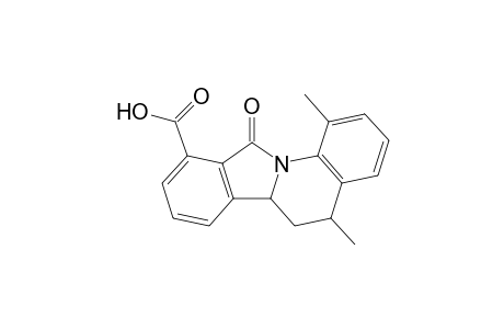 1,5-Dimethyl-11-oxidanylidene-6,6a-dihydro-5H-isoindolo[2,1-a]quinoline-10-carboxylic acid