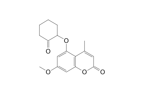 7-methoxy-4-methyl-5-(2-oxocyclohexanyloxy)coumarin