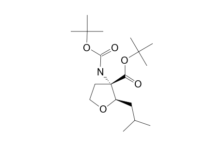 (TRANS)-TERT.-BUTYL-3-(TERT.-BUTOXYCARBONYLAMINO)-2-ISOBUTYLTETRAHYDROFURAN-3-CARBOXYLATE