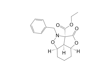 (3R,3aS,4S,6aS)-Tetrahydro-6a-(ethoxycarbonyl)-1-(phenylmethyl)-3,4-propano-1H,6H-furo[3,4-c]isoxazol-6-one