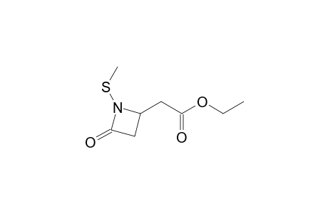 Ethyl 2-[1-(methylthio)-4-oxoazetidin-2-yl]acetate