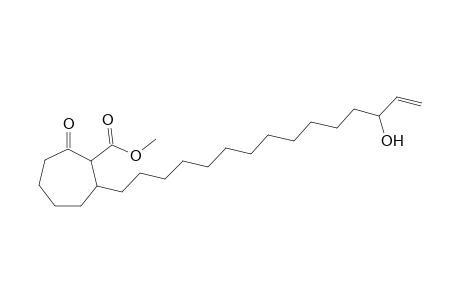 Methyl 3-(13-hydroxy-14-pentadecen-1-yl)cycloheptanone-2-carboxylate