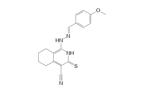 4-Cyano-1-(2-p-methoxybenzylidenehydrazinyl)-5,6,7,8-tetrahydroiso quinoline-3(2H)-thione