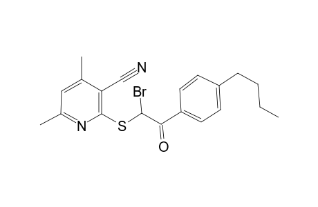 2-[1-bromo-2-(4-butyl-phenyl)-2-oxo-ethylsulfanyl]-4,6-dimethyl-nicotinonitrile