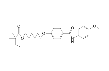 Liquid-crystalline poly(4-methoxyanilido-1,4-phenoxy-1,6-hexylmethacrylate)