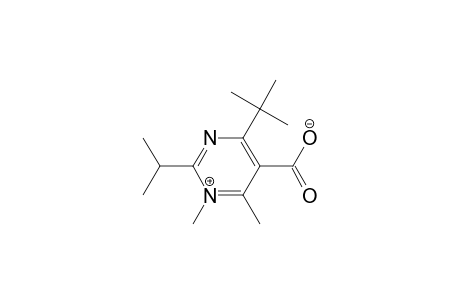 Pyrimidinium, 5-carboxy-4-(1,1-dimethylethyl)-1,6-dimethyl-2-(1-methylethyl)-, hydroxide, inner salt