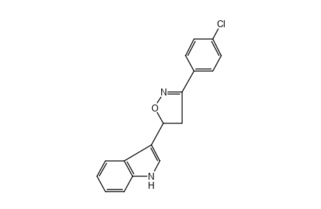 3-[3-(p-chlorophenyl)-2-isoxazolin-5-yl]indole