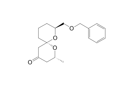 (2R,6R,8S)-8-((Benzyloxy)methyl)-2-methyl-1,7-dioxaspiro[5.5]undecan-4-one