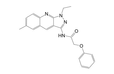N-(1-ethyl-6-methyl-1H-pyrazolo[3,4-b]quinolin-3-yl)-2-phenoxyacetamide