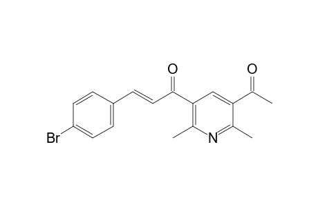 (E)-1-(5-acetyl-2,6-dimethyl-3-pyridinyl)-3-(4-bromophenyl)-2-propen-1-one