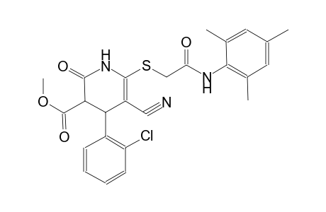3-pyridinecarboxylic acid, 4-(2-chlorophenyl)-5-cyano-1,2,3,4-tetrahydro-2-oxo-6-[[2-oxo-2-[(2,4,6-trimethylphenyl)amino]ethyl]thio]-, methyl ester