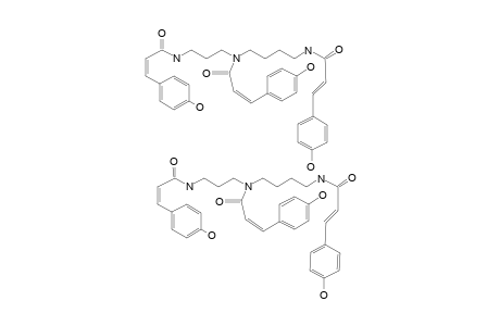 CX;N(1),N(5)-(Z)-N(10)-(E)-TRI-PARA-COUMAROYLSPERMIDINE