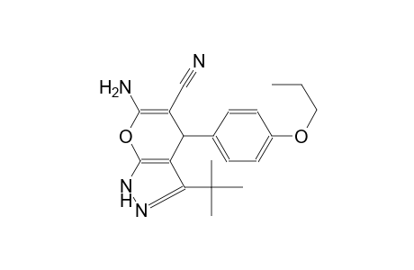 pyrano[2,3-c]pyrazole-5-carbonitrile, 6-amino-3-(1,1-dimethylethyl)-1,4-dihydro-4-(4-propoxyphenyl)-