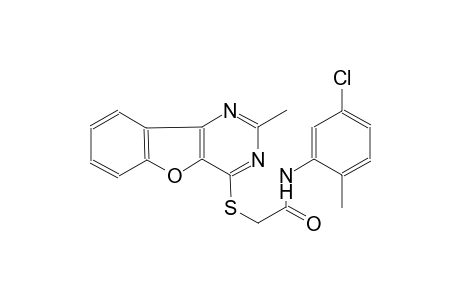 N-(5-chloro-2-methylphenyl)-2-[(2-methyl[1]benzofuro[3,2-d]pyrimidin-4-yl)sulfanyl]acetamide