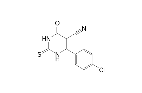4-(4-Chlorophenyl)-6-keto-2-thioxo-hexahydropyrimidine-5-carbonitrile