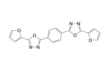 2-(2-furanyl)-5-[4-[5-(2-furanyl)-1,3,4-oxadiazol-2-yl]phenyl]-1,3,4-oxadiazole
