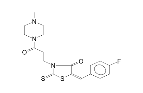 2-thioxo-3-[3-oxo-3-(4-methylpiperazino)propyl]-4-oxo-5-(4-fluorobenzylidene)thiazole