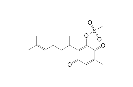methanesulfonic acid [2-(1,5-dimethylhex-4-enyl)-3,6-diketo-5-methyl-1-cyclohexa-1,4-dienyl] ester