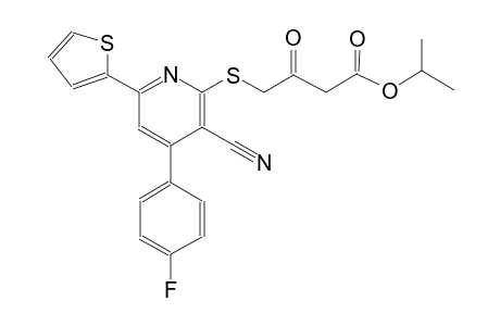 butanoic acid, 4-[[3-cyano-4-(4-fluorophenyl)-6-(2-thienyl)-2-pyridinyl]thio]-3-oxo-, 1-methylethyl ester