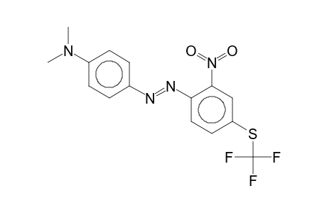 N,N-Dimethyl-4-((E)-(2-nitro-4-[(trifluoromethyl)sulfanyl]phenyl)diazenyl)aniline