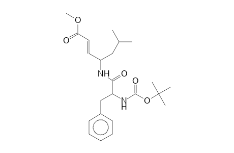2-(E)-Heptenoic acid, (4S)-4-[(t-butoxycarbonyl)-(R)-phenylalanyl)amino]-6-methyl-, methyl ester
