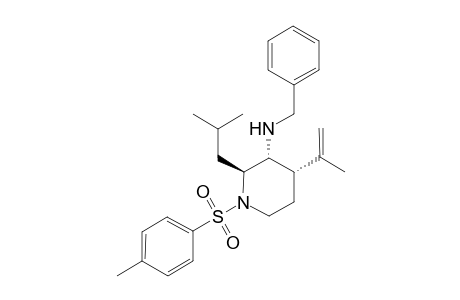 (2S,3R,4S)-3-(N-Benzylamino)-2-(2-methylpropyl)-3-isopropenyl-N-tosylpiperidine