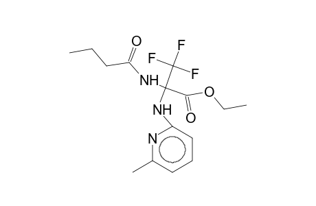 Ethyl 2-butyramido-3,3,3-trifluoro-2-(6-methyl-2-pyridylamino)propionate