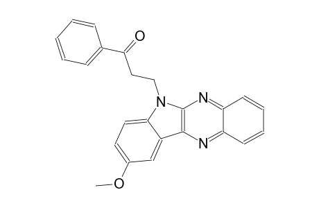 1-propanone, 3-(9-methoxy-6H-indolo[2,3-b]quinoxalin-6-yl)-1-phenyl-