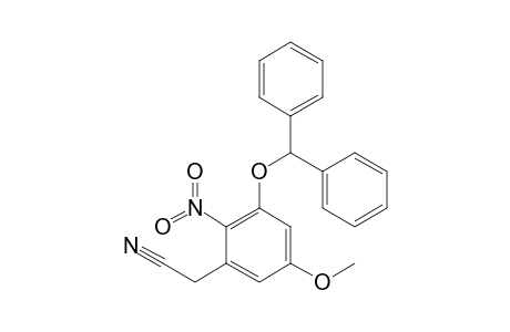 3-Benzhydryloxy-5-methoxy-2-nitrophenylacetonitrile