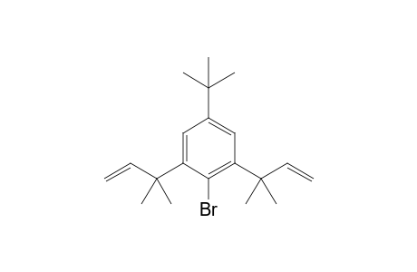 2-Bromanyl-5-tert-butyl-1,3-bis(2-methylbut-3-en-2-yl)benzene