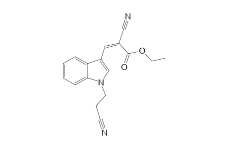 1(N)-(2'-Cyanoethyl)-3-[2'-(ethoxycarbonyl)-2'-cyanoethenyl]-indole