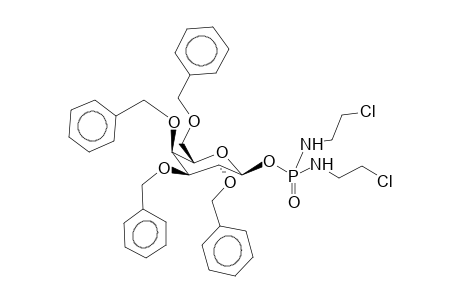 O-(2,3,4,6-Tetra-O-benzyl-b-d-galactopyranosyl)-N,N'-bis-(2-chloroethyl)-phosphordiamidate