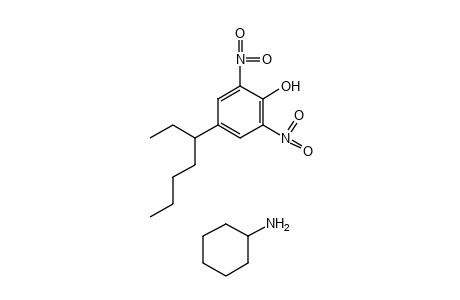 2,6-DINITRO-4-(1-ETHYLPENTYL)PHENOL, COMPOUND WITH CYCLOHEXYLAMINE (1:1)