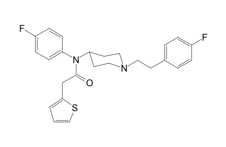 N-4-Fluorophenyl-N-(1-[2-(4-fluorophenyl)ethyl]piperidin-4-yl)-2-(thiophen-2-yl)acetamide