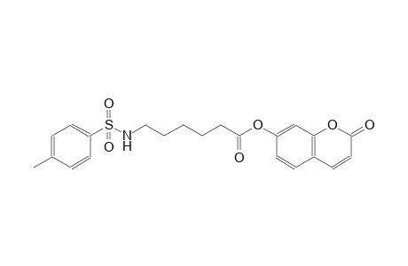 2-oxo-2H-chromen-7-yl 6-{[(4-methylphenyl)sulfonyl]amino}hexanoate