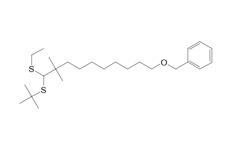 1-(Ethylthio)-1-(tert-butylthio)2,2-dimethyl-10-benzoyldecane