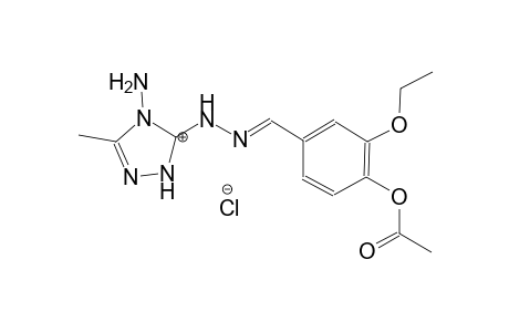 2-(4-acetoxy-3-ethoxybenzylidene)-1-(4-amino-3-methyl-1H-1,2,4-triazol-5(4H)-ylidene)hydrazin-1-ium chloride