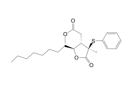 2-[(2S,3S,4R)-4-methyl-2-octyl-5-oxo-4-(phenylthio)-3-oxolanyl]acetic acid methyl ester