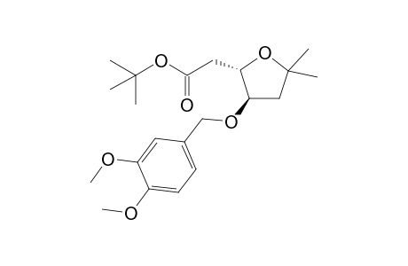 t-Butyl 3-[(3',4'-Dimethoxybenzyl)oxy]-5,5-dimethyl(tetrahydrofuran-2"-yl)-acetate