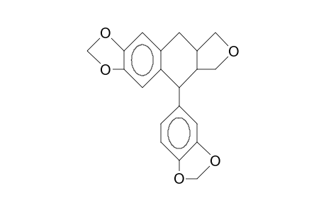 6,7-Methylenedioxy-1-(3,4-methylenedioxy-phenyl)-2,3-(2-oxy-propano)-1,2,3,4-tetrahydro-naphthalene