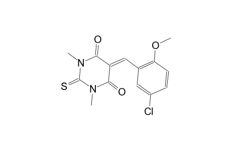 5-(5-chloro-2-methoxybenzylidene)-1,3-dimethyl-2-thioxodihydro-4,6(1H,5H)-pyrimidinedione