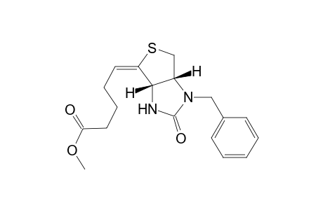 (5E)-5-[(3aR,6aS)-2-oxo-3-(phenylmethyl)-1,3a,4,6a-tetrahydrothieno[3,4-d]imidazol-6-ylidene]pentanoic acid methyl ester