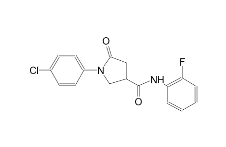 3-pyrrolidinecarboxamide, 1-(4-chlorophenyl)-N-(2-fluorophenyl)-5-oxo-