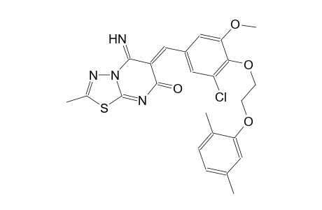 7H-[1,3,4]thiadiazolo[3,2-a]pyrimidin-7-one, 6-[[3-chloro-4-[2-(2,5-dimethylphenoxy)ethoxy]-5-methoxyphenyl]methylene]-5,6-dihydro-5-imino-2-methyl-, (6Z)-