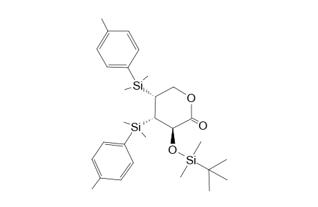 (3R,4S,5R)-3-(tert-Butyl-dimethyl-silanyloxy)-4,5-bis-(dimethyl-p-tolyl-silanyl)-tetrahydro-pyran-2-one