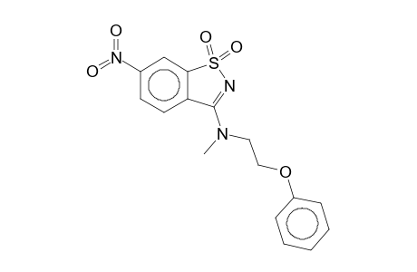 1,1-Dioxo-3-[N-methyl-N-(2-phenoxyethyl)amino]-6-nitro-1,2-